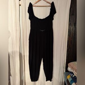 Purusha People Midnight Moon Spell Flutter Jumpsuit - 4X